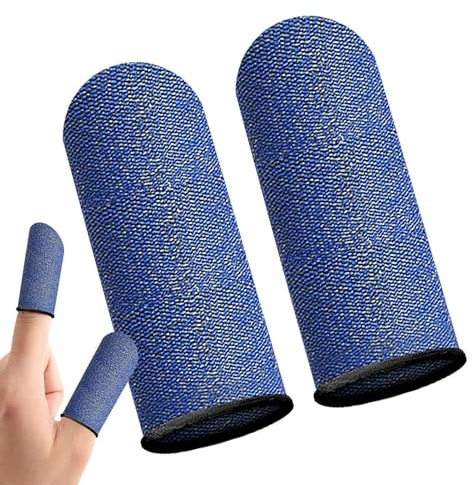 Fingerhylsor för, Fingerskydd för mobilspel | 2st kolfiberfingerhylsor mobilspel | Bekväma Game Finger Sleeves förbättrad beröringskänslighet och fingerkänslighet