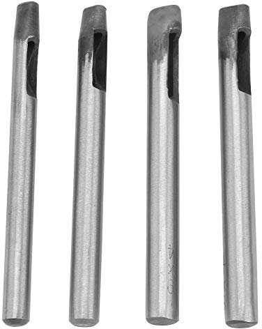 4mm Hohlstanzwerkzeug-Set, ovale Lochform, Lochwerkzeug für Lederarmbänder, Uhrenbänder, Gürtel, Ösen, Segeltuch, Jacke, Lederhandwerk