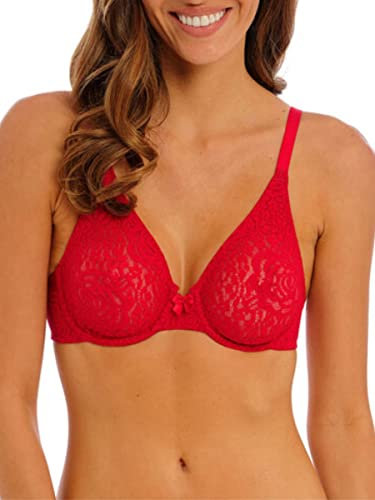 Wacoal Brasier in Pizzo con Ferretto Reggiseno, Ciliegia Barbados, 4B Donna