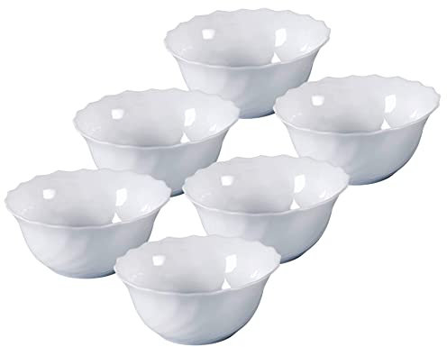 Emilja Trianon Schälchen 12cm - 6 Stück - Dessertschale Salatschälchen Kompottschale