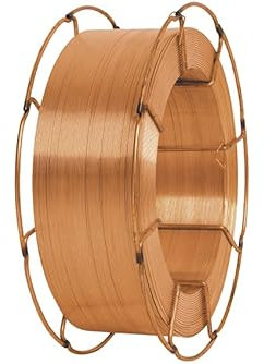 NAJDER Verkupferter Schweißdraht ER70S-6 0,8 mm, 15 kg. Zum Schweißen im MIG/MAG-Verfahren, zum Schweißen von unlegiertem Baustahl. Korrosionsbeständiger Draht