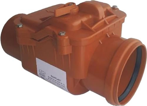 Bampi BVALV125 valvola antiriflusso Diametro dn 125 ad innesto, Bianco/Grigio/Nero