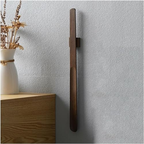 55 cm långa handtag skohorn, bärbart trä skohorn, magnetisk vägghängande sko sked Skohjälpverktyg