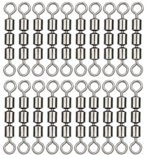 ZOKJSW 20pcs galleggianti da Pesca girelle ad Alta velocità girelle Triple girelle da Pesca girelle per Trota Accessori per la Pesca Accessori per la Pesca