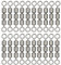 ZOKJSW 20pcs Giratorio Accesorios de Pesca de Alta Velocidad Pivotes de Pesca Eslabón Giratorio de Pesca Conector de Señuelo Giratorios para Pesca en Mar Barco y Río