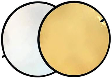 AORHOFJ 2 Piezas Reflector Redondo, Reflector de Luz Plegable Reflector de Fotografía con Estuche, Reflector de Fotografía Kit Difusor de Luz de Estudio (30cm)