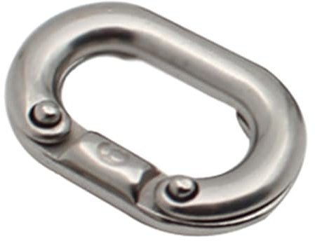 amangul 1 Stück Qualitäts-Kettenglied-Verbindungsstück, 316 Stahl, Marine-Güteklasse C, geteilte Verbindungen, Schiffsanker, Kettenglied