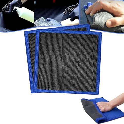 IYARNOVA Magisk lerhandduk, lerhandduk, lerhandduk bildetaljer, torkrengöring, deontamineringshandduk, fin kvalitet mikrofiber bil lera barhandduk, för bildetaljer