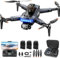 HYTOBP P17 GPS Drones with Camera 4k Professional for Adults Beginners, 5G WiFi Transmission, Brushless Motor, 4K Drone with Remote Control Quadcopter with 3 Cameras, Follow Me, Less than 249g