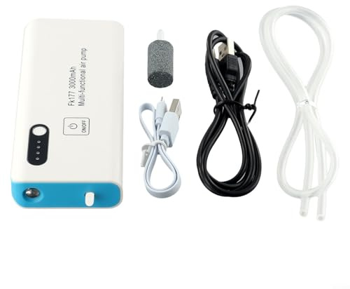 Aérateur de pêche efficace avec chargement USB et pierre à air pour une oxygénation optimale des appâts