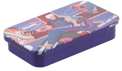 GOOHOCHY Caja Organizadora Portátil y Elegante Gran Capacidad de Hierro de Púas de Guitarra para Guitarristas Eléctricos y Acústicos