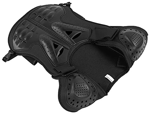 MasYosh Protector de Pecho para Niños, EVA PE de Alta Resistencia Resistente a Impactos, Chaleco Ajustable Transpirable con Diseño Reflectante, para Monopatín, esquí, Motocicleta, Deportes (M)