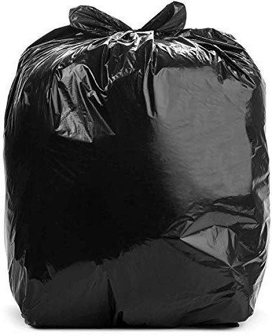 Aluf Plastics RL-3339XH 33 Gallon Trash Can Liners (100 Count) - 33 x 39 - Thick 1.5 MIL Equivalent Black Trash Bags for Bathroom, Kitchen, Office, Industrial, Commercial, Recycling and More