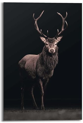 REINDERS Hirsch - Wandbild 60 x 90 cm