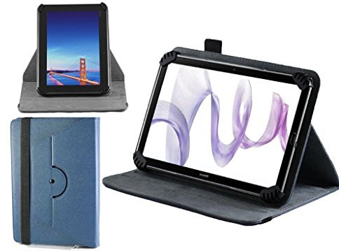 Navitech Housse étui Folio Bleu avec Stylet Compatible avec iRULU 7 inch Phablet
