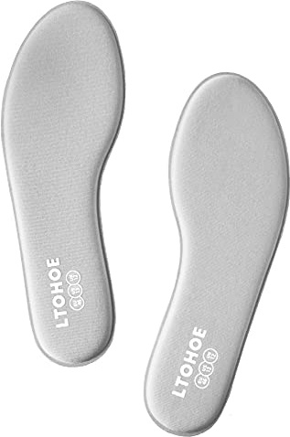 Innersulor med minnesskum för män och kvinnor, vadderade skosulor för löparskor, träningsskor, arbetsstövlar och promenadskor, stötdämpande fotsmärtlindring komfort inre sulor UK storlek 3 till 12,