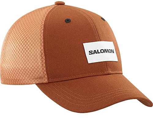 Salomon Trucker Mütze Unisex, mutiger Stil, Vielseitigkeit, Bequemlichkeit und Atmungsaktivität, Orange, M/L