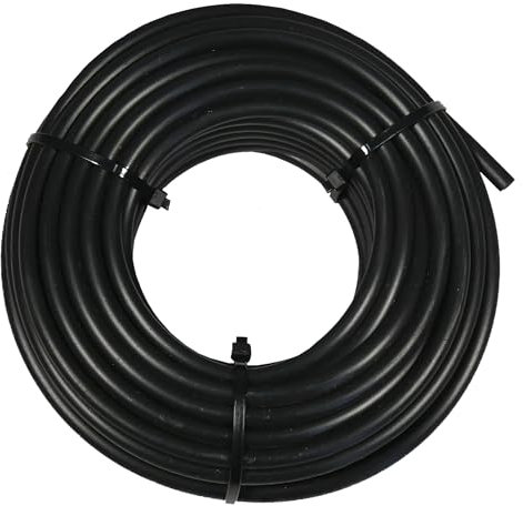 Microtubo para Riego de 4 mm - Color Negro - Accesorios de Riego por Goteo - Indicado para Instalar Goteros y Microaspersores - Resistente a los Rayos UV – Dripalia (25)