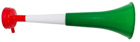 Pandiui23 Tromette Vuvuzela Due corpi. Accessorio per calcio e celebrazioni sportive. Tromba d'aria rumorosa per l'animazione Ideale per il trasporto (1 Prodotto, Italia)