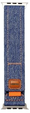 ORKDFJ Nylon Loop Strap for Apple Watch Band Ultra 49mm 44mm 45mm 40mm 41mm 38mm 42mm 46mm Armband Iwatch Series10 8 9 7 6 5 3 SE Watchbands(Dark blue,S10 46MM)