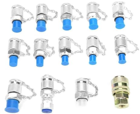 QANYEGN 14 Stück Druckmess stecker Set, hydraulischer Drucktest punkt Prüf kupplungs adapter für Hydraulik system