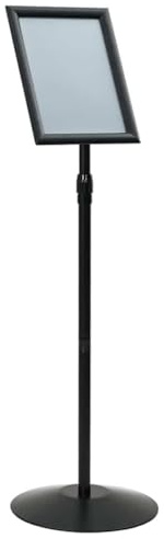 vidaXL Pedestal affischställ Silver a3 PVC och stål