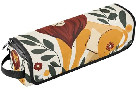 Étui de voyage 2 en 1 pour fer à friser avec tapis en fer, outils chauffants, sac de voyage pour fer à friser, fer à lisser, sèche-cheveux plat, sac de voyage simple pour femme