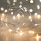 Lights4fun Guirnalda Luminosa con 20 Micro LED Blanco Cálido a Pilas Cadena de Luces Decoración para Interiores