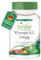 Fairvital | Vitamine K2 200mcg - Ménaquinone à base de soja fermenté - MK-7 - VEGAN - Hautement dosé - 120 comprimés - 4 mois de cure