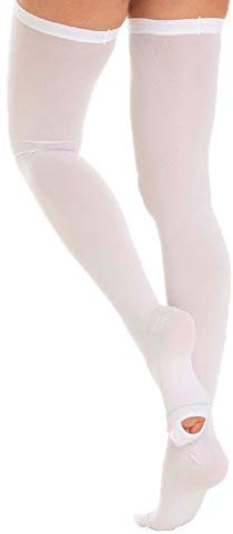 MANIFATTURA BERNINA Variform 1802S (Größe 4) - Halterlose Antithrombosestrümpfe Thrombosestrümpfe mit aufsteigender Kompression 18-21 mmHg Für den Krankenhausaufenthalt