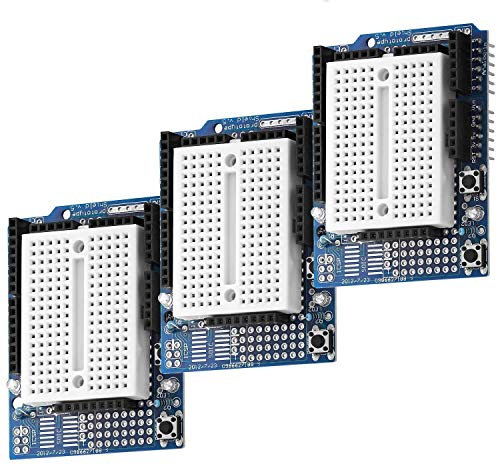 AZDelivery 3 x Prototype Shield Mini Breadboard kompatibel mit Arduino inklusive E-Book!