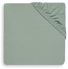 Jollein Spannbettlaken Spannbetttuch Jersey 60x120cm - Aschgrün