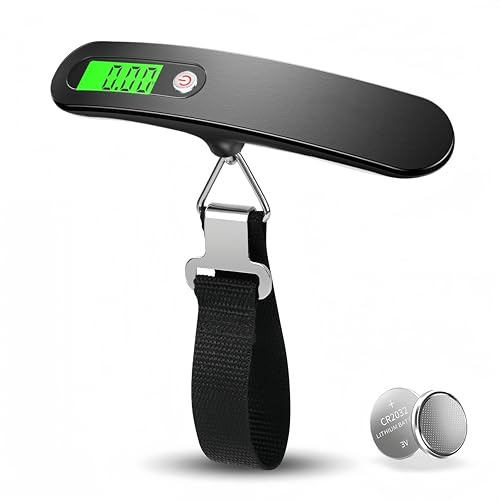 Flintronic Bilancia Digitale Pesa Valigia, Bilancia per Valigie, Bilancia Digitale Pesa Bagaglio, Bilancia Pesa Valigie 50kg/110lb con Display LCD per Shopping Viaggi Pesca Consegna Espressa