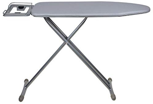 Tabla de Planchar para lavandería, Tabla de Planchar Gruesa y Resistente, Tabla de Planchar de Acero Inoxidable, Cubierta de Tela de algodón Negro/Gris 120 * 31 * 75 cm Suministros de lavandería (gr
