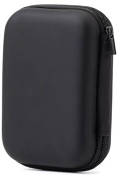 Reise Zubehör Organizer Tasche, 2.5 Hart Eva Tasche Case für Externe Hard Drive Festplatten, Tragbare Elektronische Kabeltasche Gadget Tasche für MacBook Power Adapter, Kabel, Schwarz