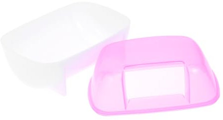 Kisangel 500g Tier Chinchilla Hamster Sandbad Haus Mit Duftendem Badesand Pinkes Badezimmer Für Beschäftigung Und Aktivität Ihrer Kleinen Haustiere