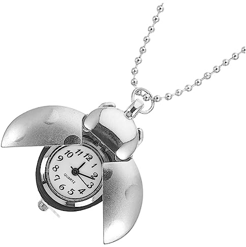 Holibanna Reloj De Bolsillo Relojes Fob Mira La Cuerda Tanque Colgante Pantalla Batería c Recargable Watches Reloj Clip Relojes De Bolsillo Mosquetón Devanadera Lentes Cuarzo Silver