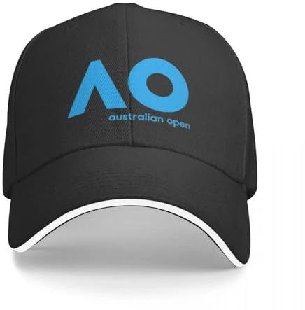 Cappello da Baseball Classico Australian Open AO (Versione Blu) Moda Hip Hop Estate Unisex Casual Traspirante Regolabile per Sport in Cotone