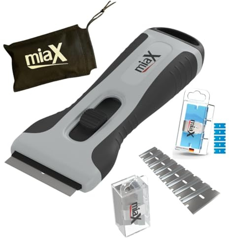 miaX Raschietto Vetroceramica con Alloggiamento Lame e 20 Lame