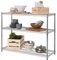 Racking Solutions 3 Tier Wire shelving organisation rack Chrome Mini Storage unit - 922mm H x 912mm W x 403mm D - 100kg UDL - FREE Next Day Delivery*