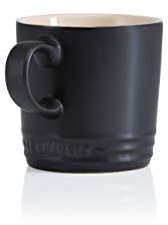 LE CREUSET Tasse à Cappuccino en Céramique, 200 ml, Hauteur 10 cm, Noir Mat, 70303200000099