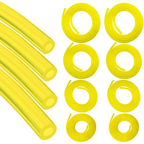 GZhaizhuan 2 Ensembles Total 9.6 m Durite Essence, 4 Tailles Tuyau Carburant (2mm×3.5mm/2.5mm×5mm/3mm×5mm/3mm×6mm) pour Souffleur Coupe-Bordure Tronçonneuse Debroussailleuse