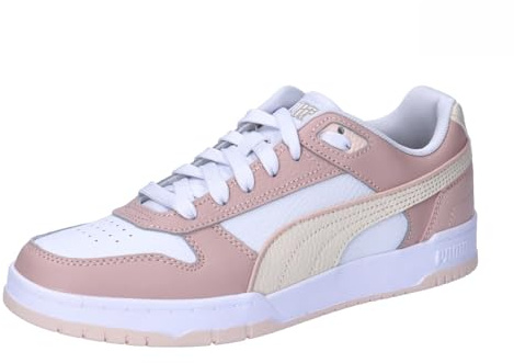 PUMA Unisex Rbd Game Low Baskets, Puma White Rose Quartz Rosebay, 41 EU