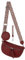Bauchtasche Umhängetasche Crossbody-Bag Hüfttasche Kunstleder Italy-Design (RED)