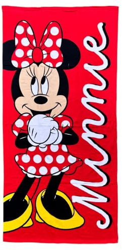 CARTOON Disney Minnie Beach Pool Strandhandduk Mikrofiber Barnhandduk 140 x 70 cm