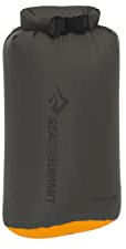 Sea to Summit eVac Dry Bag, Roll-Top Compression Sack, 5 Liter, Beluga Black