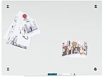 Bi-Office River Magnetic Glass Board, White 180x120cm