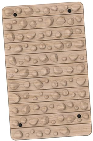 Fxzqgnh Tappetino per agopressione accessorio per piedi ergonomico Punti di pressione pieghevole antiscivolo per anziani adatto per ingressi, colore venature del legno