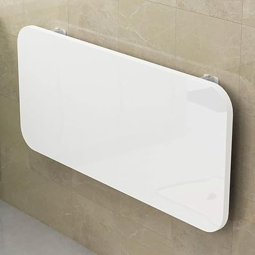 OOPDNEGAK Tavolo A Ribalta A Parete - Tavoli A Ribalta, Tavolo Pieghevole Per Lavanderia, Mensola Pieghevole Multifunzionale A Muro, Tavolos Da Pranzo Pieghevole Per Casa, Ufficio(White,50 * 40CM)