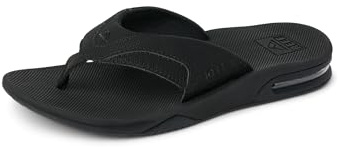 REEF Fanning, Sandalias Flip-Flop para Hombre, Negro (All Black), 44 EU (10 UK)